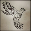 Tribal Hummingbird Tattoo Image