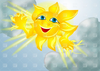 Free Smiling Sunshine Clipart Image