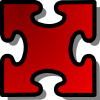 Red Jigsaw Piece Clip Art