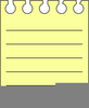 Clipart Sticky Note Pad Image