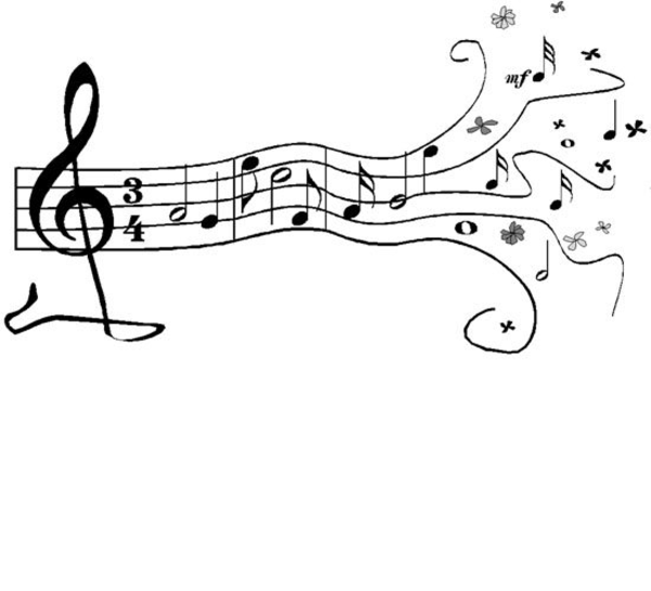 clip art floating music notes - photo #47
