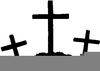 Crosses On A Hill Clipart Image