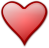 Shiny Red Heart Clip Art