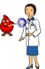 Doctor With Hen And Egg Clip Art