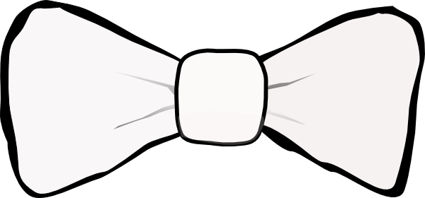 Bow Tie White Clip Art at Clker.com - vector clip art online, royalty