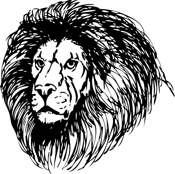tribal lion tattoo designs. Lion clip art