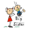 Big Sister Little Brother Clipart Image