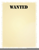 Wanted Poster Clipart Image