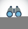 Binoculars Icon Flat Image