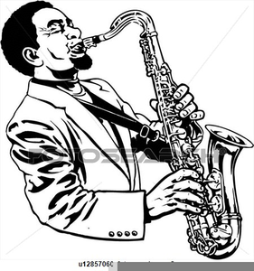 Clipart Saxophone Player Image