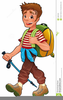 Boy Backpack Clipart Image