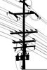 Power Line Pole Clipart Image
