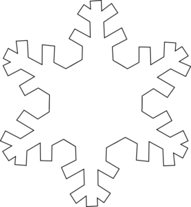 Snowflake Black And White Clip Art at  - vector clip art online,  royalty free & public domain