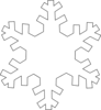 Snowflake Outline Clip Art