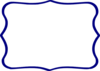 Navy Frame White Center Clip Art