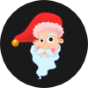 Kablam Santa Head Clip Art