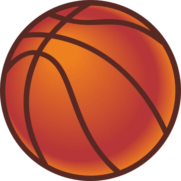 clipart basketball goal. Vector Clip Art Picture of a Basketball and a Goal with Net