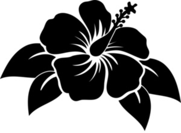 free clip art flower silhouette - photo #34
