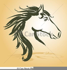Stallion Head Clipart Image
