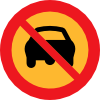 No Cars Sign Clip Art