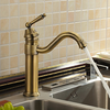 Antique Inspired Kitchen Faucet Antique Brass Finis Image