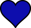 Blue Heart Clip Art