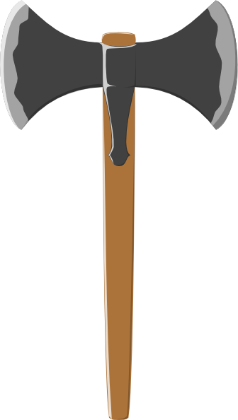 Double Tranchant Axe Clip Art At Clker Com Vector Clip Art Online Royalty Free Public Domain