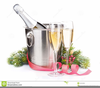 Romantic Wine Glasses Clipart Image
