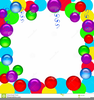 Balloons Streamers Clipart Image