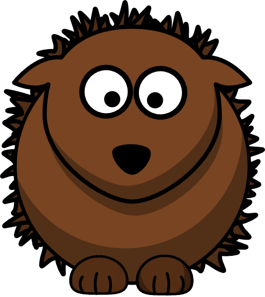 hedgehog clipart outline - photo #8