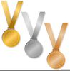 Silver Medal Clipart Image