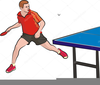 Table Tennis Players Clipart Image