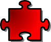 Red Jigsaw Piece Clip Art