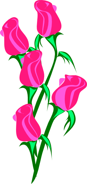 clip art roses pink - photo #35