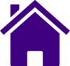 Simple Purple House Clip Art