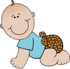 Polka Dot Baby Clip Art