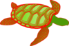 Red Green Turtle Clip Art