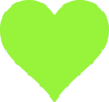 Lemon Lime Heart Clip Art