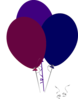 Purple And Blue Balloons Clip Art