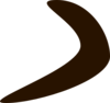 Chocolate Boomerang Clip Art