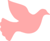 Pink Dove Clip Art