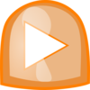 Orange Play Button Clip Art