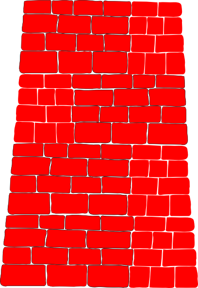 Red Brick Wall Clip Art at Clker.com - vector clip art online, royalty