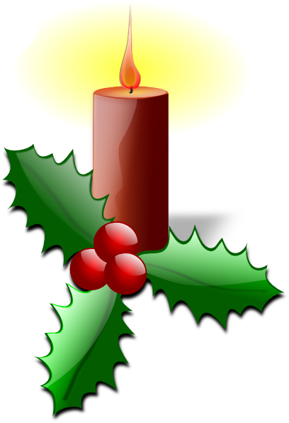 clipart christmas candles - photo #2