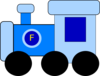 Blue Train Clip Art