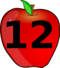 Counting Apple Clip Art