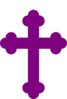 Purple Cross Clip Art