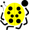 Yellow Ladybug Clip Art