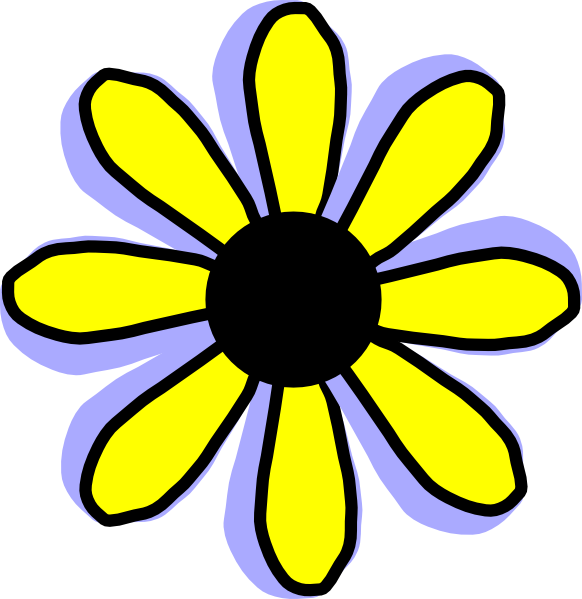 clipart of yellow flowers - photo #26