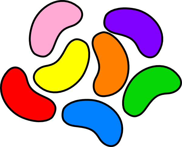 Colorful Jelly Beans Clip Art at Clker.com - vector clip art online